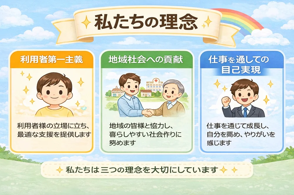 私たちの理念と三つの柱